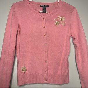 BISOU BISOU Embellished Cardigan Sweater